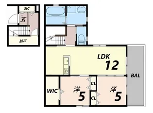 ウエストシェラ【2階】の間取り
