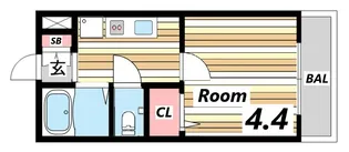 ビーフォレスト姫路EAST【8階】の間取り
