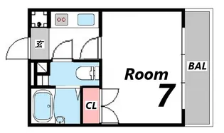 ジュネス白国【4階】の間取り