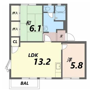 エストピア網干【2階】の間取り