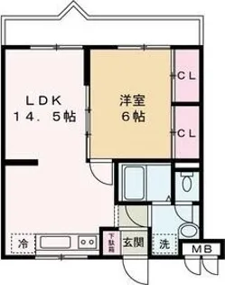 ロイヤルメゾン白浜B棟【2階】の間取り