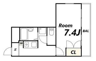 リッチウォーク市役所前【1階】の間取り