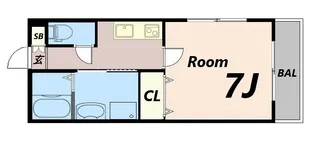 MISTRAL千代田町【1階】の間取り