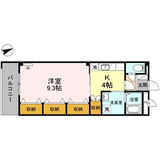 ミューズ大幸【1階】の間取り