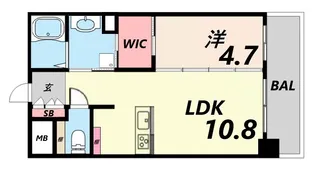 アビオス姫路駅東【5階】の間取り