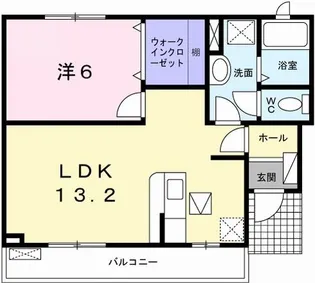 エレガントリヴ【1階】の間取り