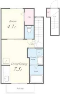 アルバソーレ【2階】の間取り