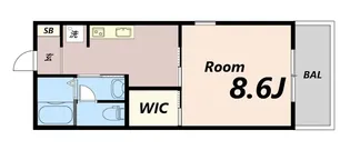 コーワキャッスル【1階】の間取り