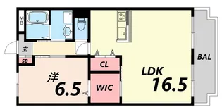 ジュネス英賀保【2階】の間取り