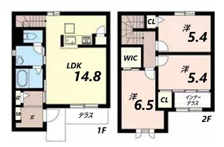 シャーメゾン書写台【1階】の間取り