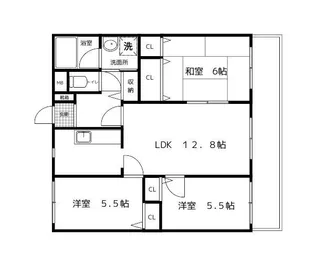 サンヴェール坊垣【6階】の間取り