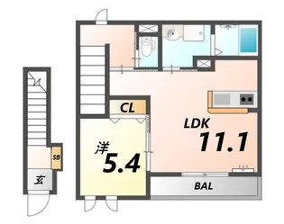 パストラル【2階】の間取り