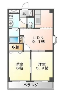 コンフォール アイ【2階】の間取り