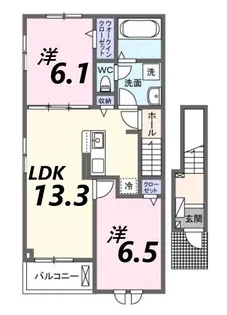リアン寿A【2階】の間取り
