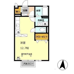 ベルメゾン土山【2階】の間取り