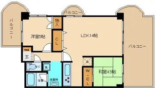 コーポあまの2【3階】の間取り