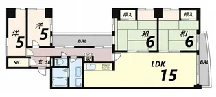 MISTRAL姫路駅南【6階】の間取り
