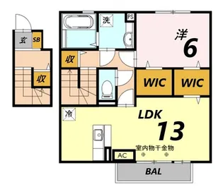 リマーニ K・S【2階】の間取り