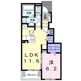 さざんか【1階】の間取り
