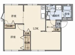 タウニィ千木【1階】の間取り