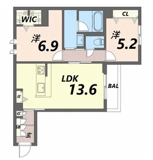 シャーメゾン 木の実【2階】の間取り