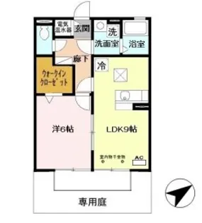 グランフォートA棟【1階】の間取り