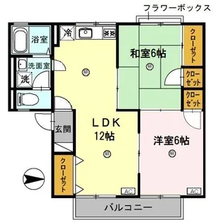 ティファニー21 B棟【1階】の間取り