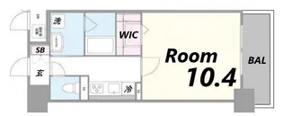 パレーブランシェ【6階】の間取り