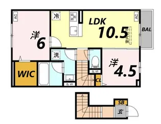 シャトレII【2階】の間取り