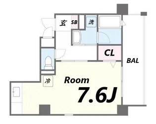 アモーレ二階町【5階】の間取り