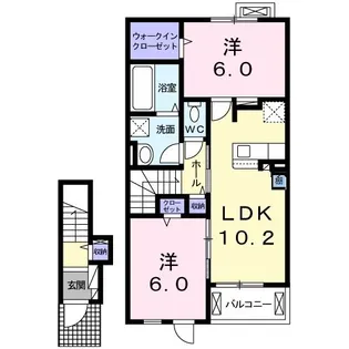 プレジール【2階】の間取り