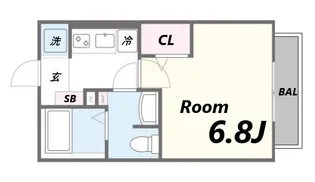 ハンプデンコート【1階】の間取り