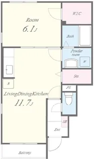 J・ソブリン【1階】の間取り