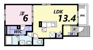 アルモニー・M【1階】の間取り
