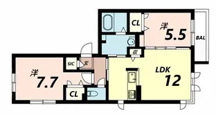 ヴィラ・フェリーチェ【3階】の間取り