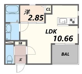 ボヌール英賀保駅前Ⅰ【3階】の間取り