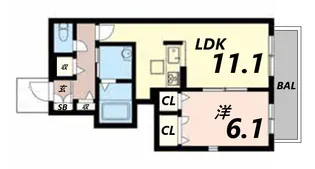 メゾン パストラル【1階】の間取り