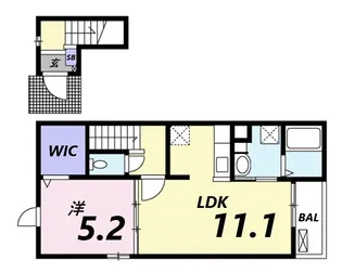 ミルキーウェイ【2階】の間取り