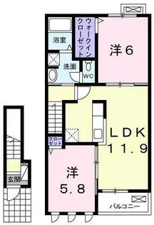 ポパイ【2階】の間取り