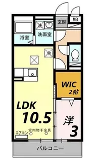 セジュール東阿保 B棟【3階】の間取り