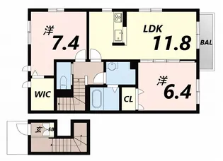 モンブラン【2階】の間取り