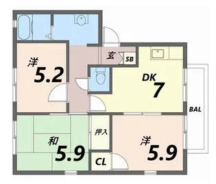 フレグランス愛【2階】の間取り
