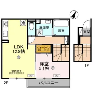 タウンさらII【2階】の間取り