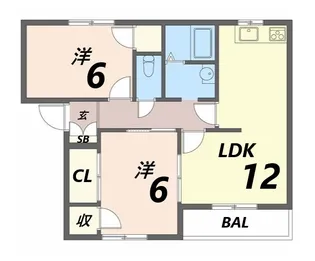 パストラル田寺東【2階】の間取り
