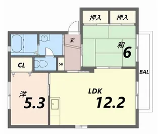 シャーメゾン蒲田【2階】の間取り