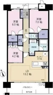 ミラキタシティ姫路【8階】の間取り