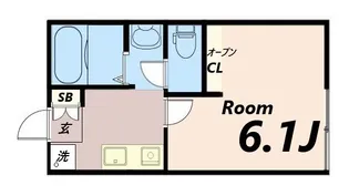 きっか中島【2階】の間取り