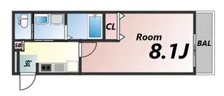 ALEGRIA姫路京口【1階】の間取り