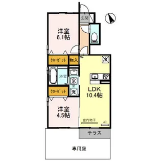 プレミア【1階】の間取り