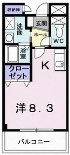 ラポール・セタ【3階】の間取り